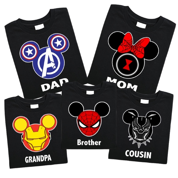 avengers shirts for family